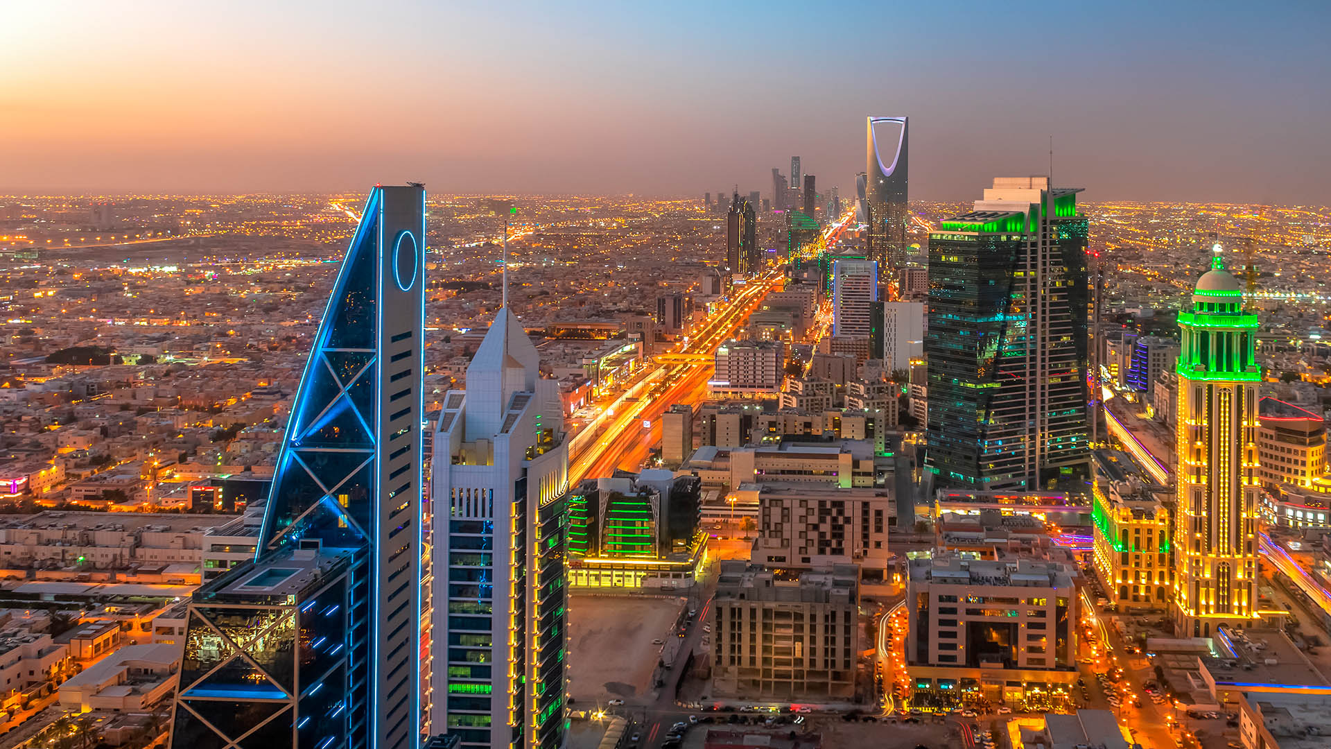 Kingdom,Of,Saudi,Arabia,Landscape,At,Night,-,Riyadh,Tower